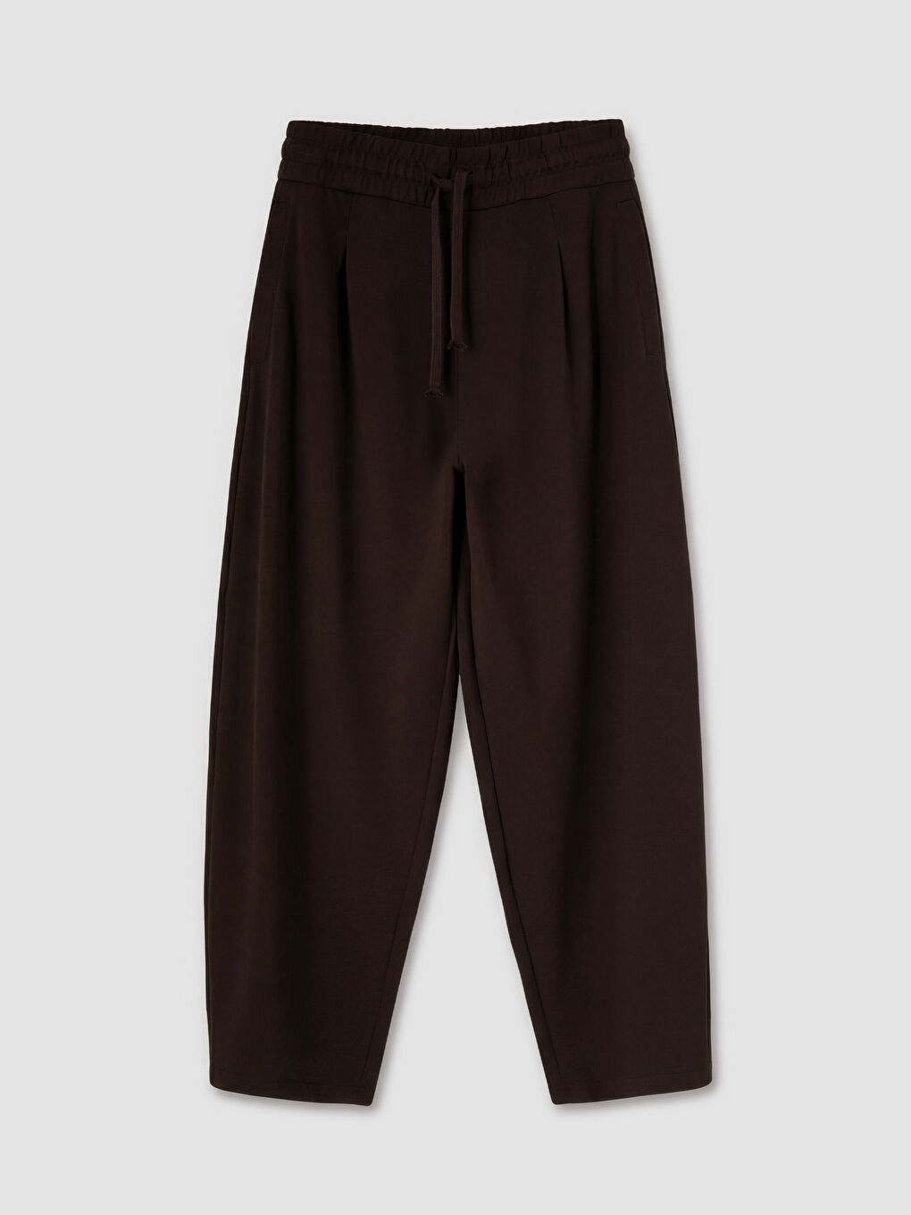 Kahverengi Rahat Kalıp Erkek Eşofman Altı