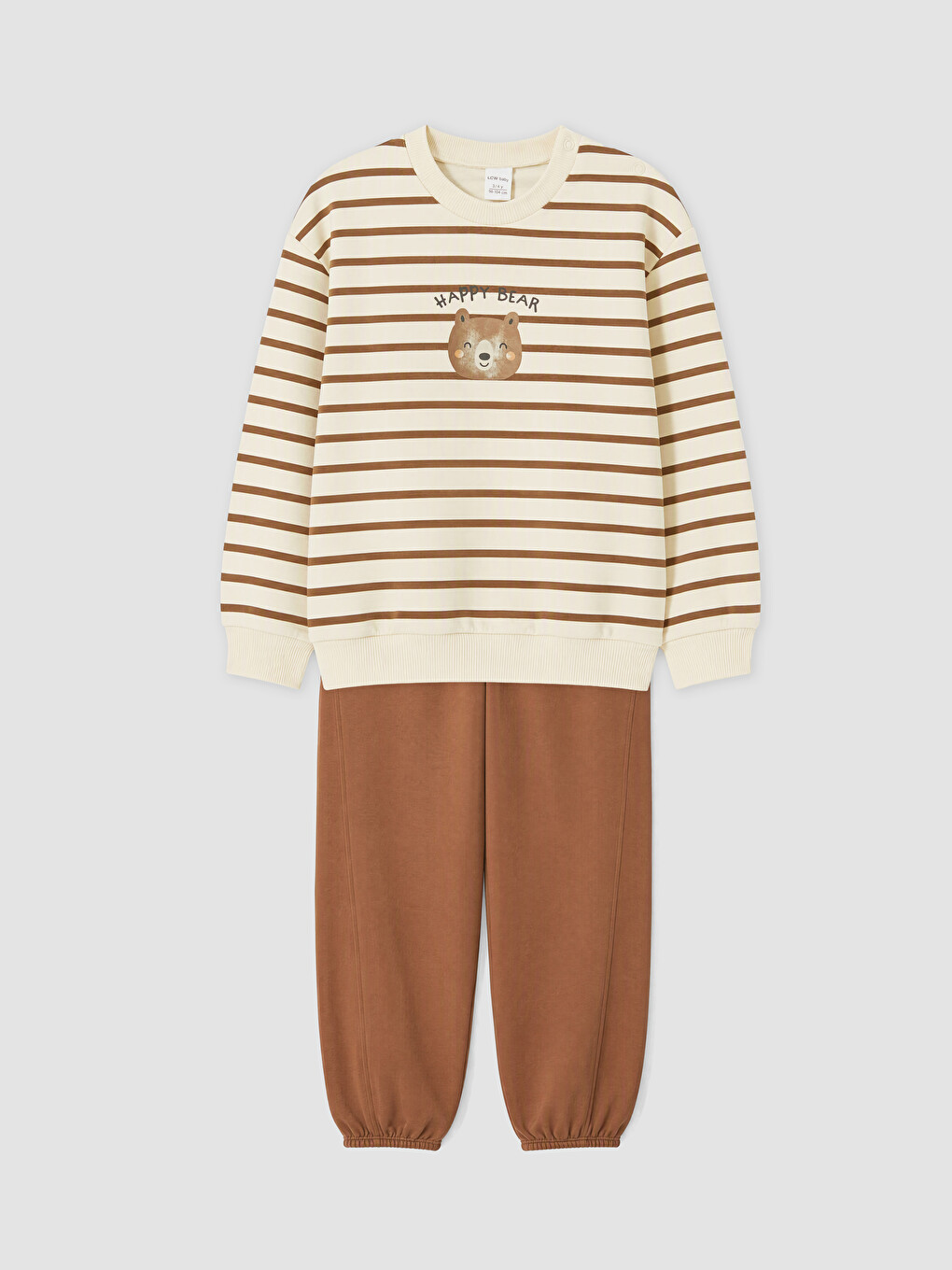 Bluzë Dres Me Shirita Dhe Pantallona Dresi Me Shirita Për Foshnja Djem