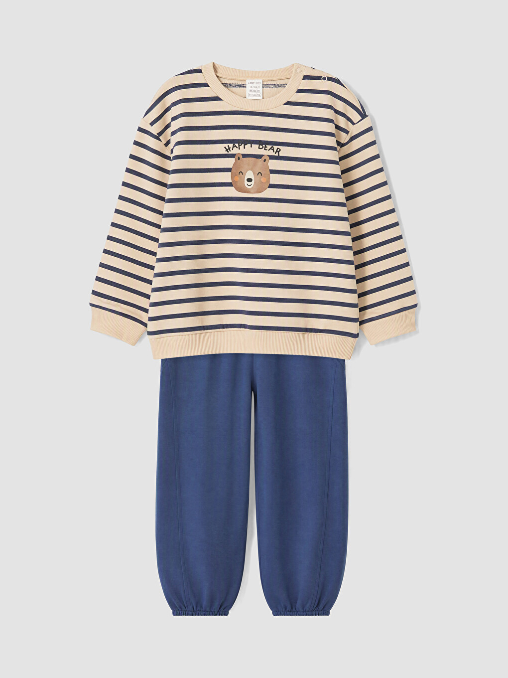 Striped Baby Boys' Sweatshirt And Sweatpants-1
