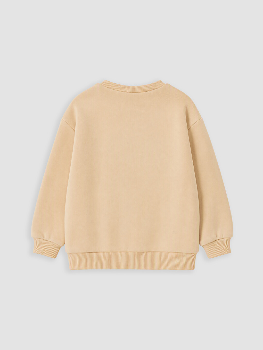 Bej Baskılı Erkek Bebek Sweatshirt-2