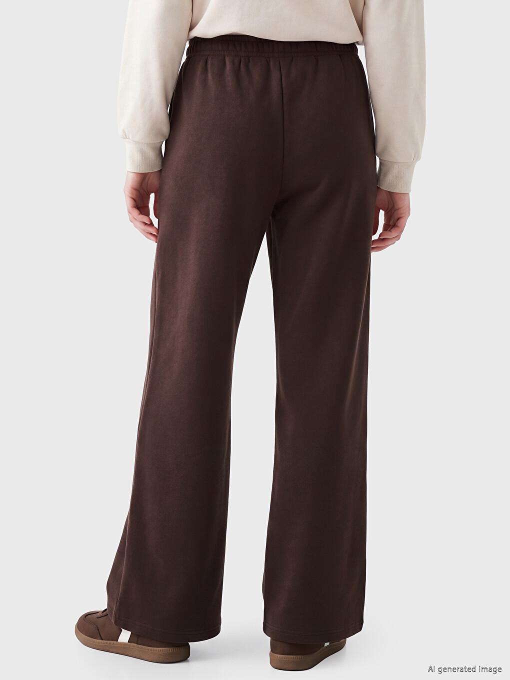 Elastic Waist Women's Thick Jogger Sweatpants-4