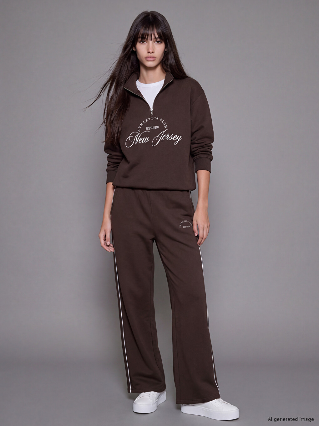 Elastic Waist Women's Thick Jogger Sweatpants