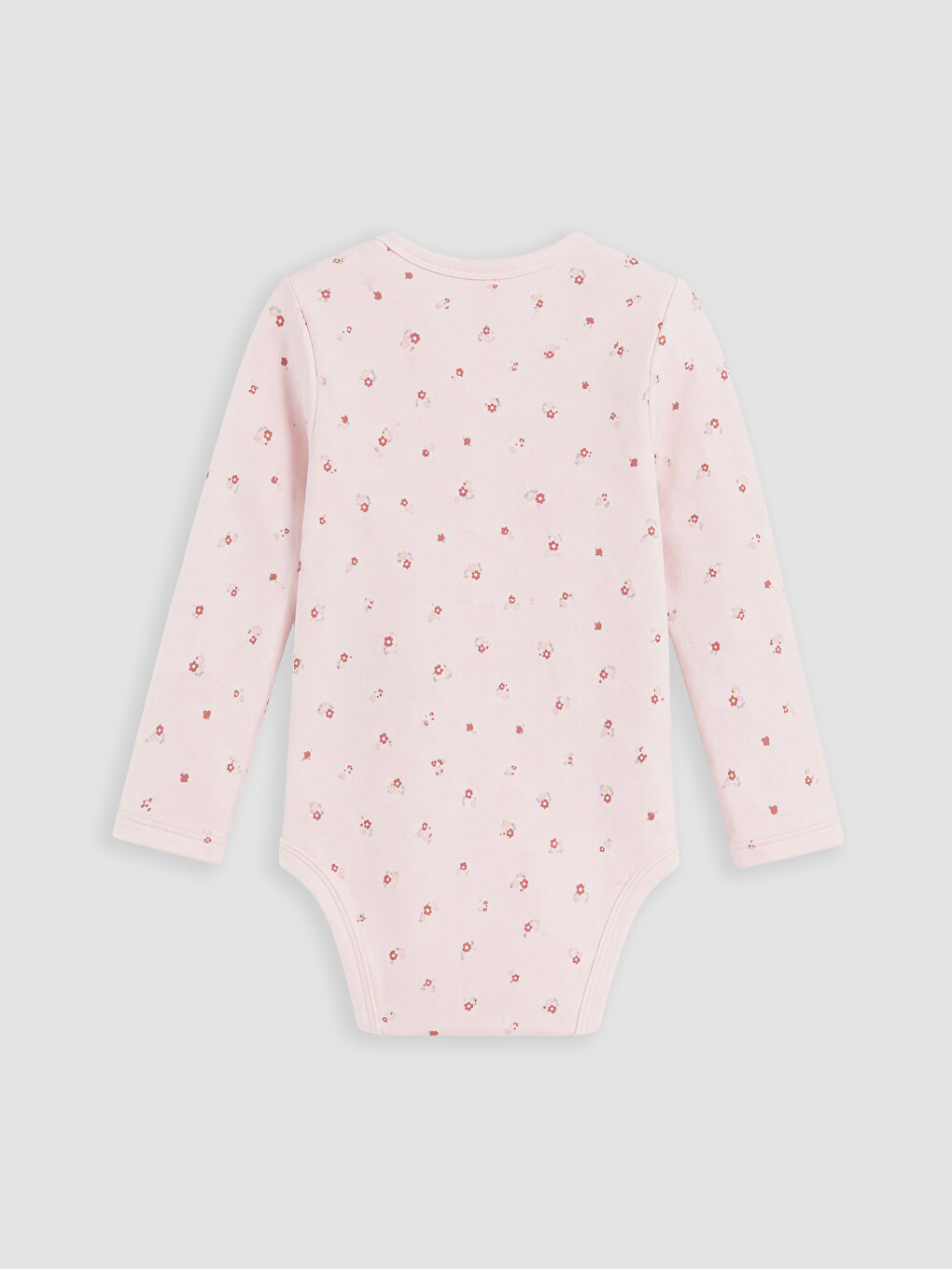 Ekru Baskılı Kız Bebek Çıtçıtlı Body 2'li-6