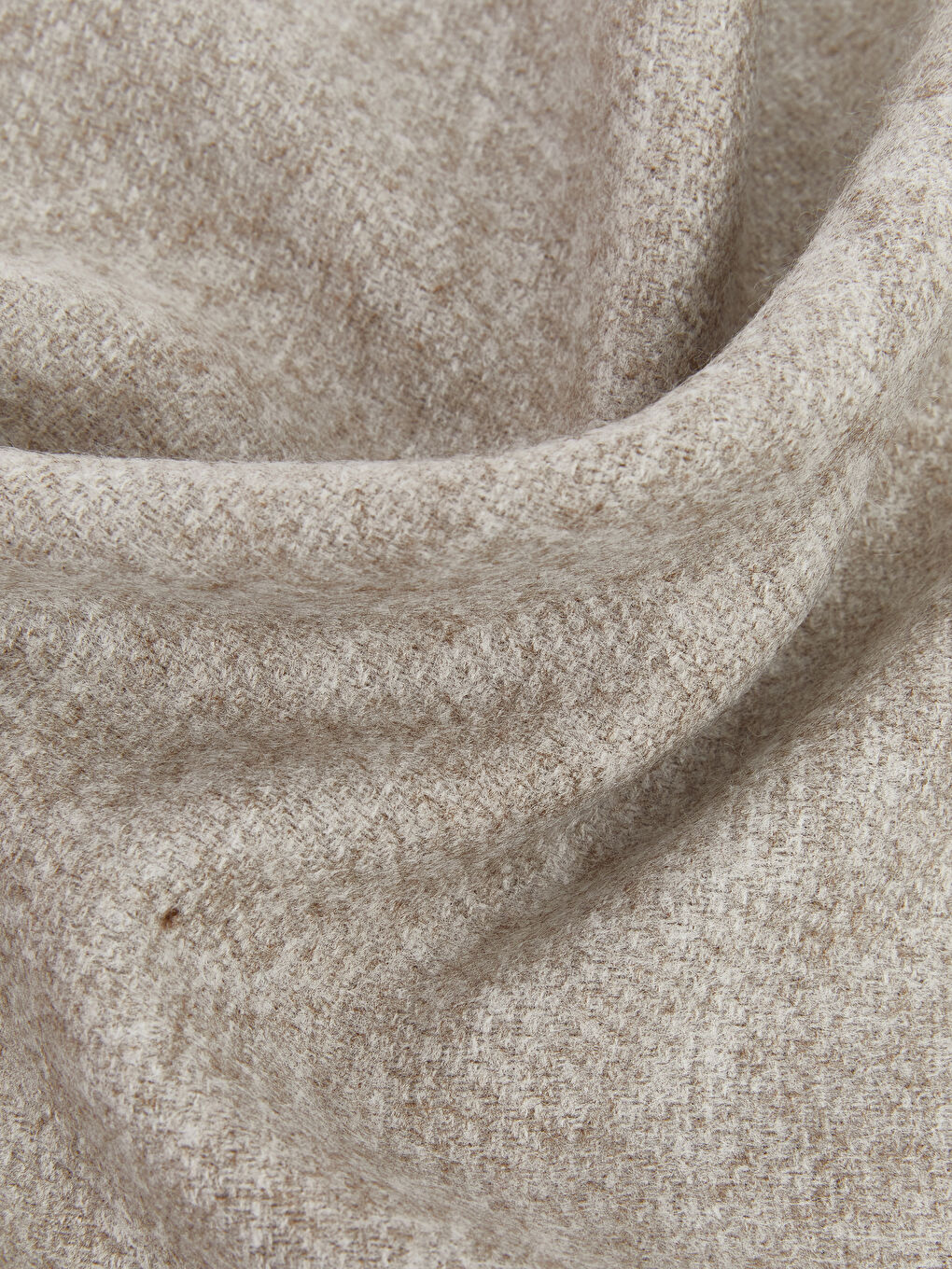 Bej Püsküllü Erkek Atkı-2