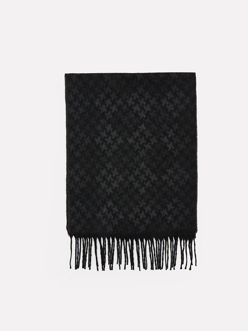 Antrasit Ekose Desenli Erkek Atkı-1