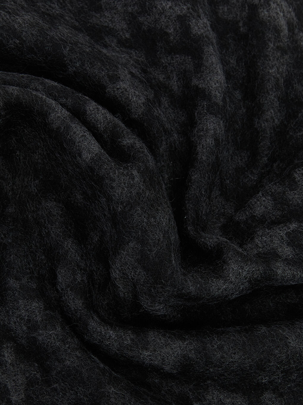 Antrasit Ekose Desenli Erkek Atkı-2