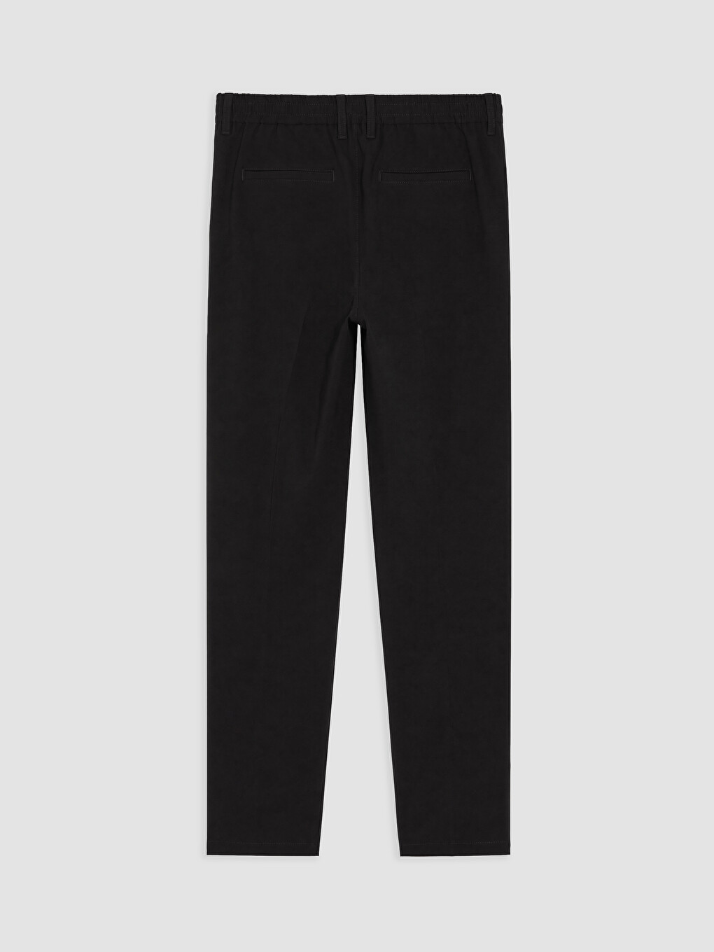 Siyah Regular Fit Pileli Erkek Pantolon-4