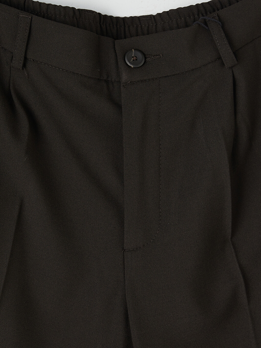 Kahverengi Regular Fit Pileli Erkek Pantolon-1