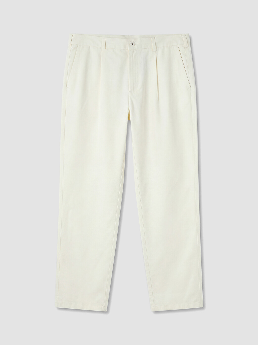 Regular Fit Gabardine Men's Pleated Trousers-4