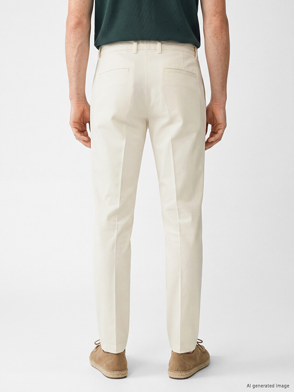 Pantaloni Regular Fit cu Pense pentru Bărbați-3
