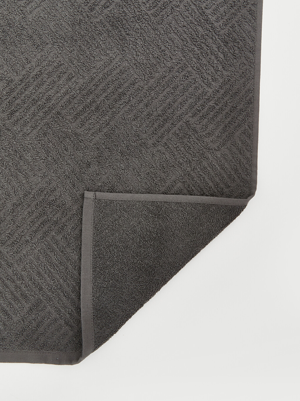 Geometric Patterned Cotton Face Towel 50x80 Cm-3