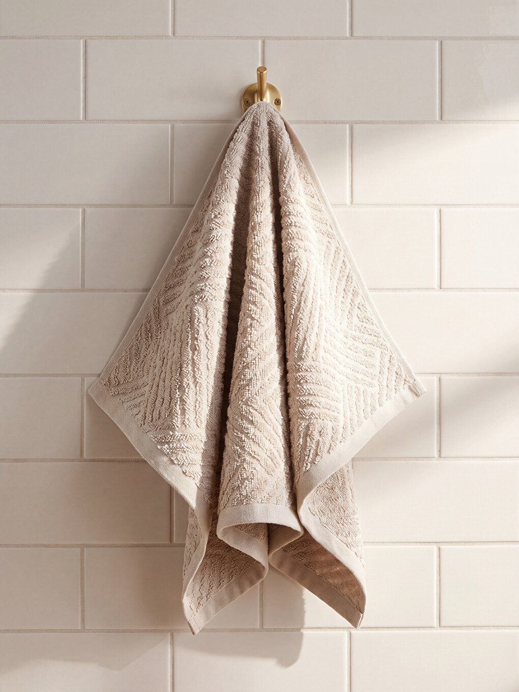 Geometric Patterned Face Towel 50x80 Cm