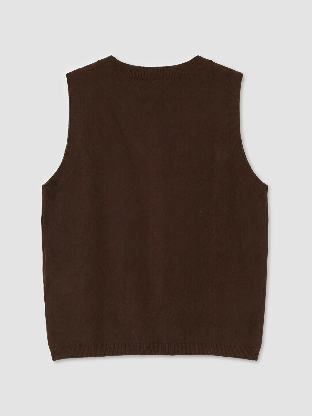 Gilet En Maille Pour Femme À Col Rond-5