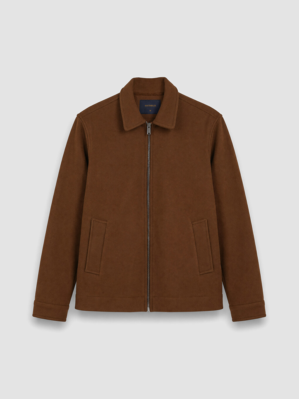 Standard Fit Shirt Collar Men's Coat-5