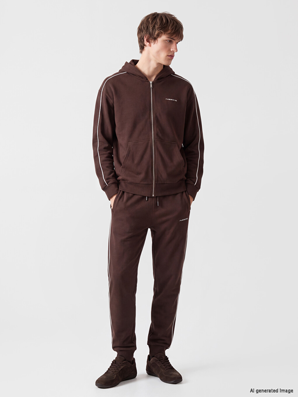 Hooded Men's Zip-up Sweatshirt-1