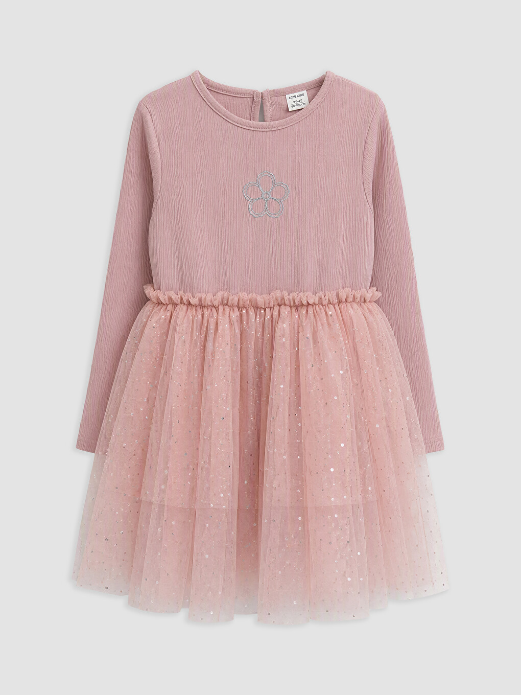 Tulle Detailed Girls' Dress
