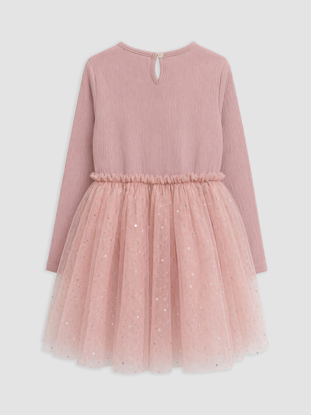 Tulle Detailed Girls' Dress-1