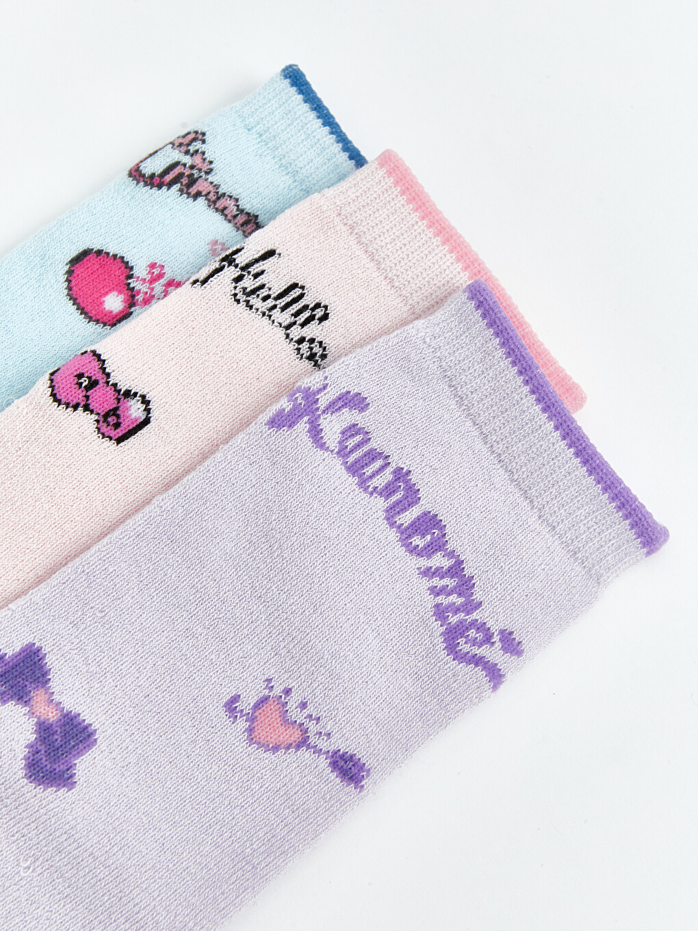 Hello Kitty Printed Girls' Ankle Socks 3-pack-5