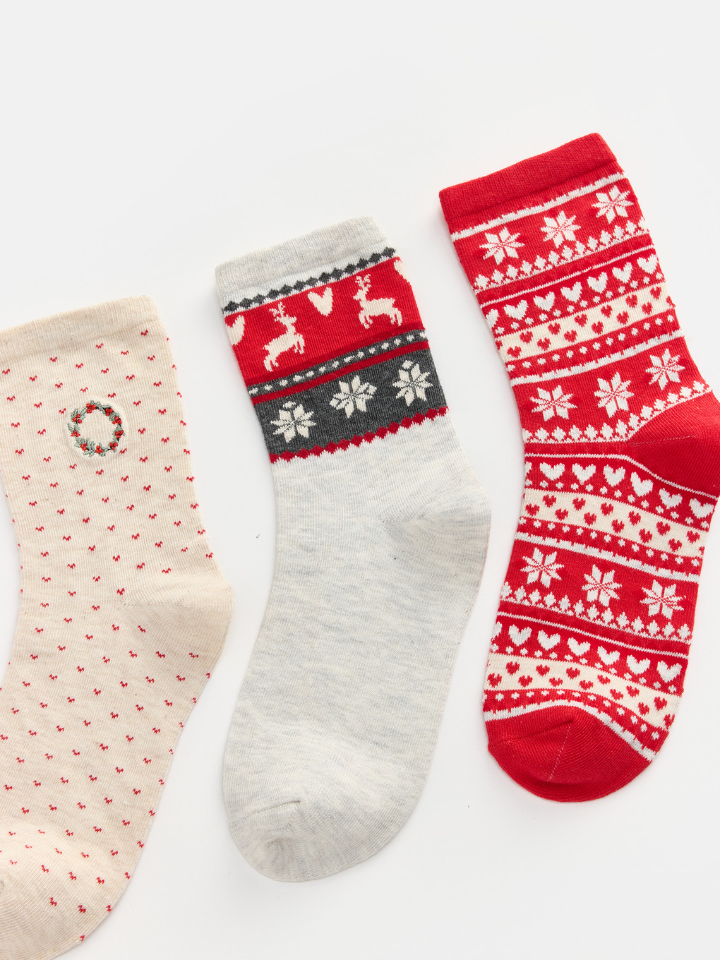 3-pack New Year Themed Women's Ankle Socks-1