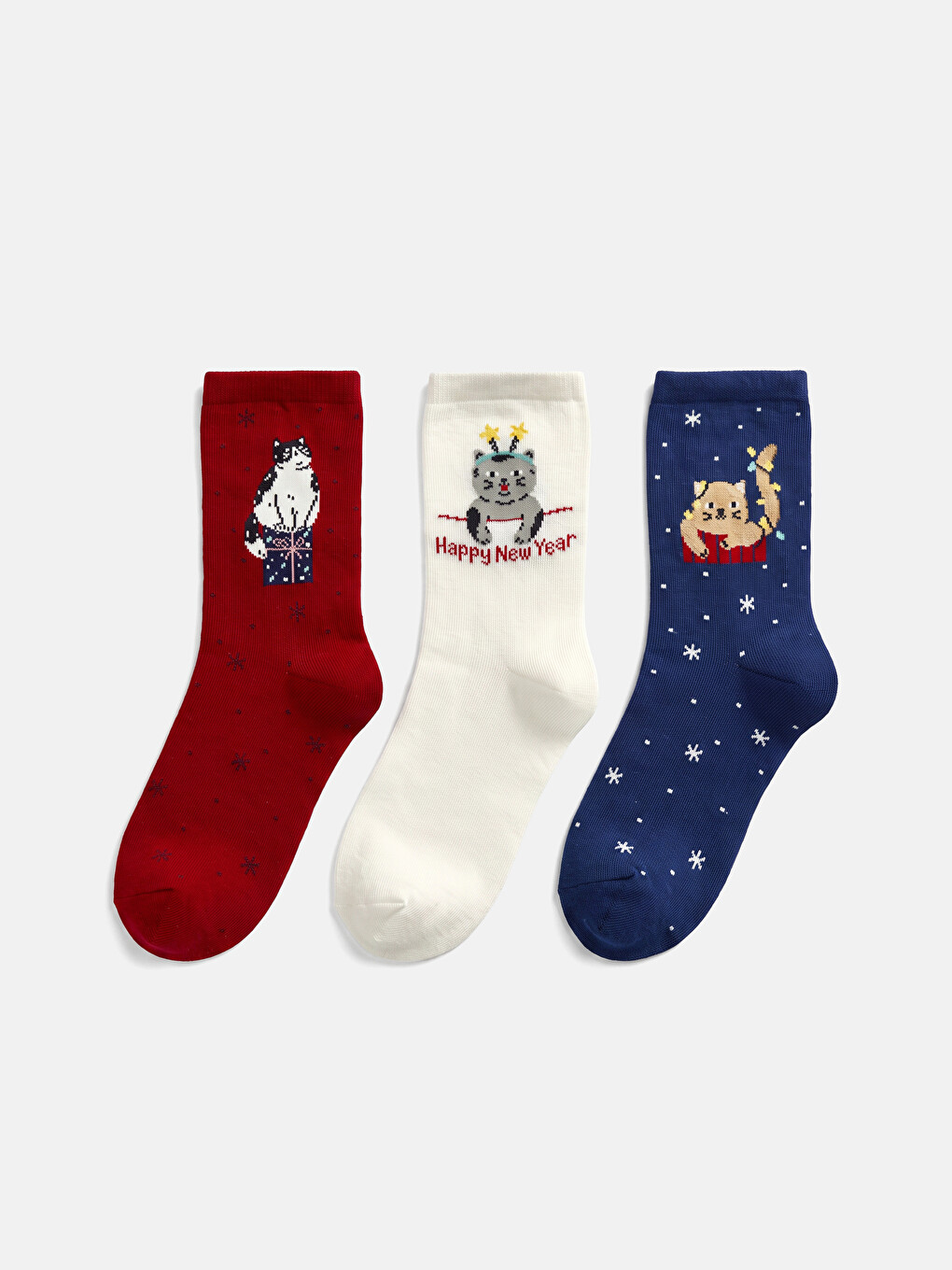New Year Themed Women's Ankle Socks 3's