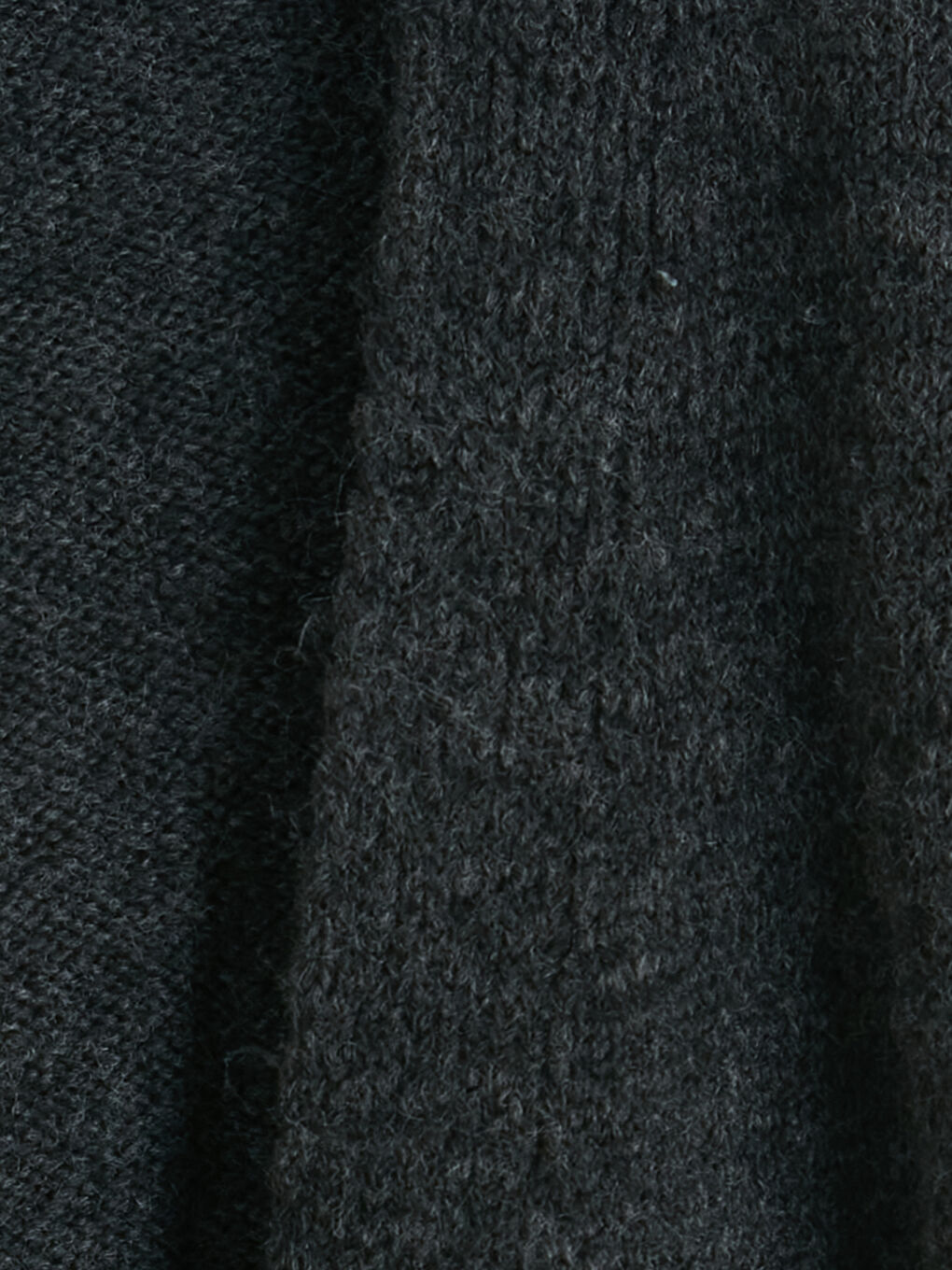 Antrasit V Yaka Kadın Triko Hırka-6