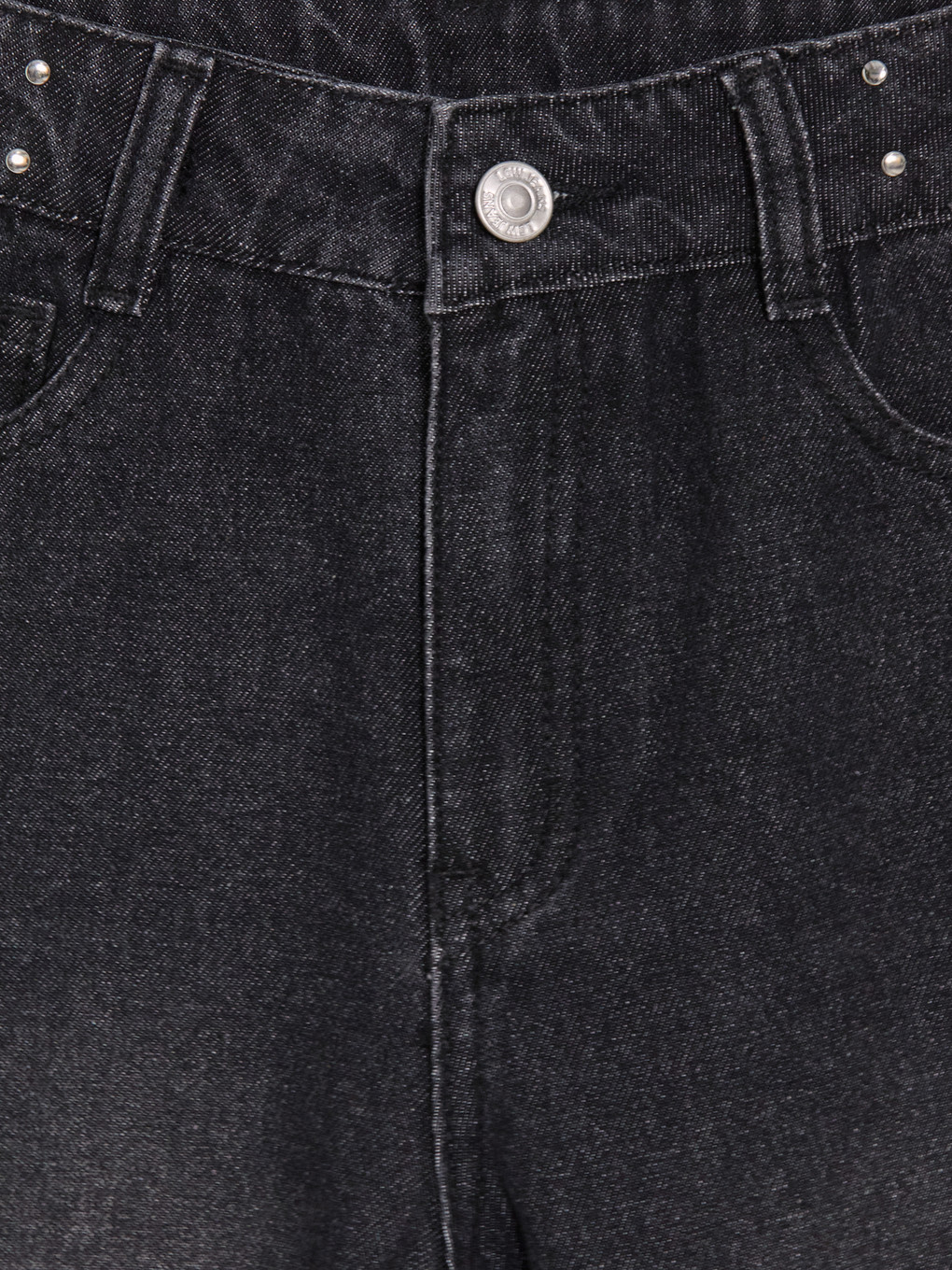 Wideleg Stone Detailed Girls' Jean-2