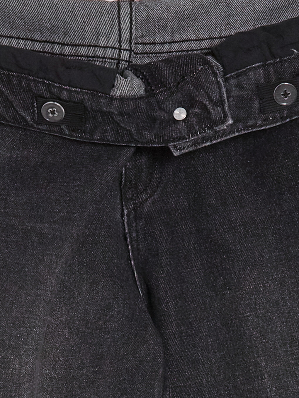 Wideleg Stone Detailed Girls' Jean-4