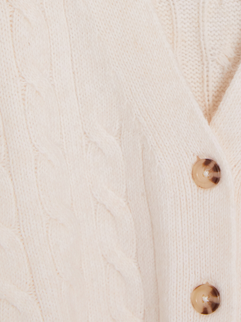 Girl Ecru Cardigan-1