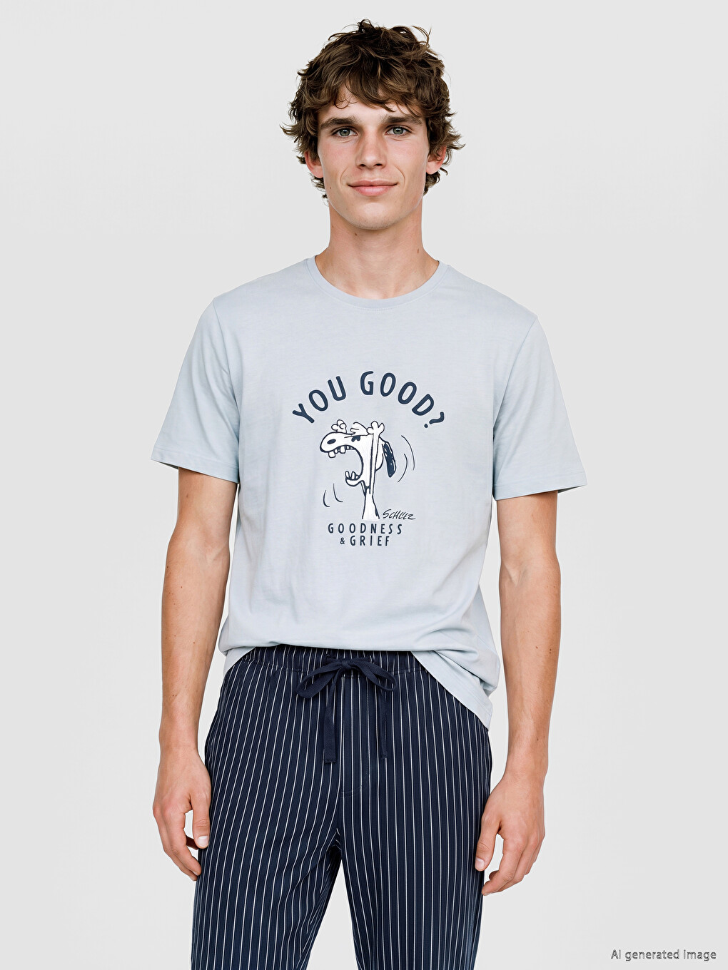 Snoopy Printed Men's Pyjamas Set-1