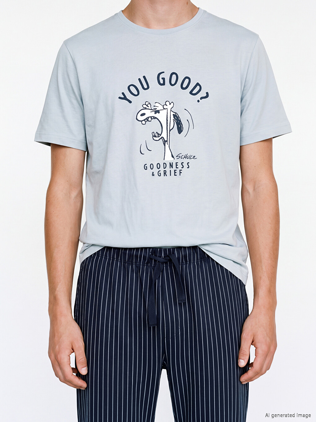 Snoopy Printed Men's Pyjamas Set-2