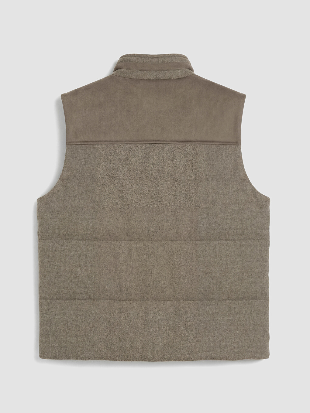 Man Brown Puffer Gilet-7