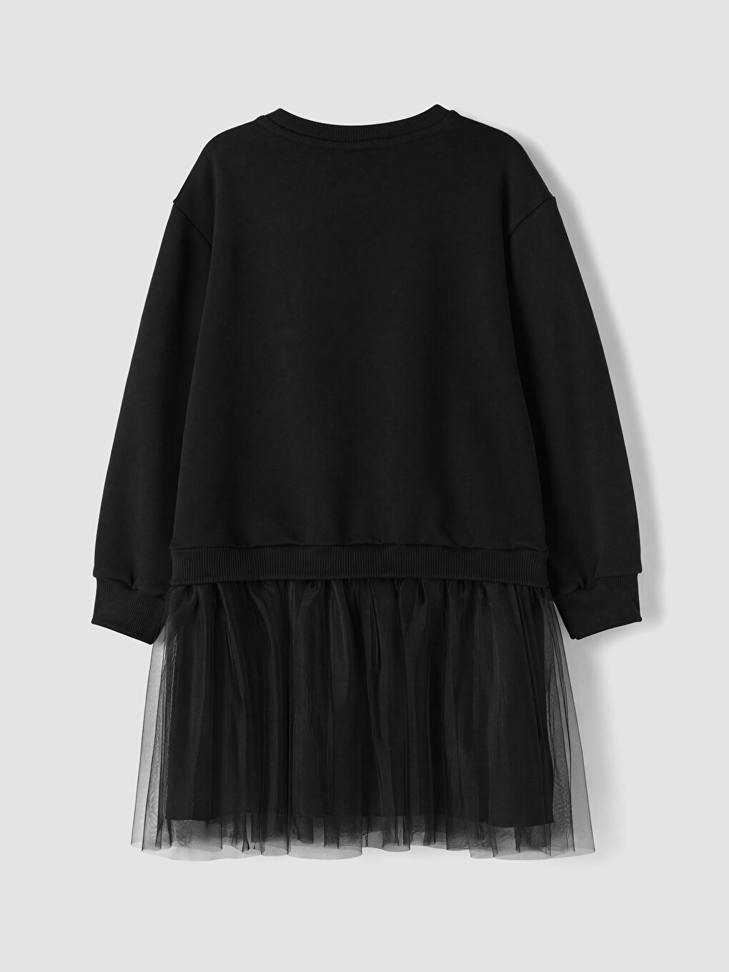 Rhinestone Embellished Tulle Detailed Girls' Dress-2