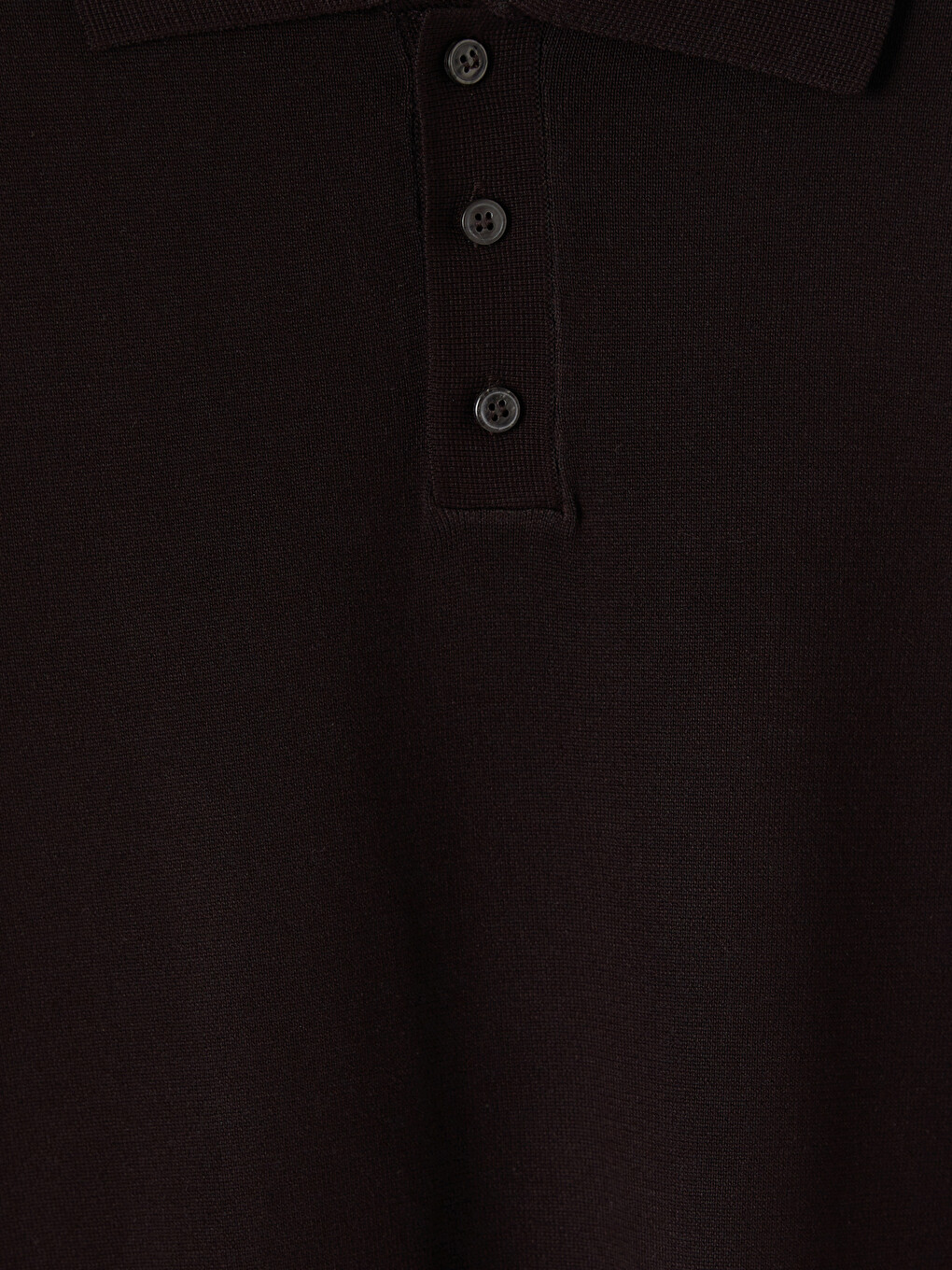 Kahverengi Polo Yaka Erkek Triko Tişört-4