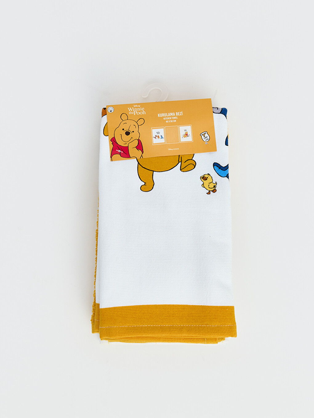 Karışık Winnie The Pooh Baskılı Pamuklu Kurulama Bezi 3'lü 40x50 Cm-1