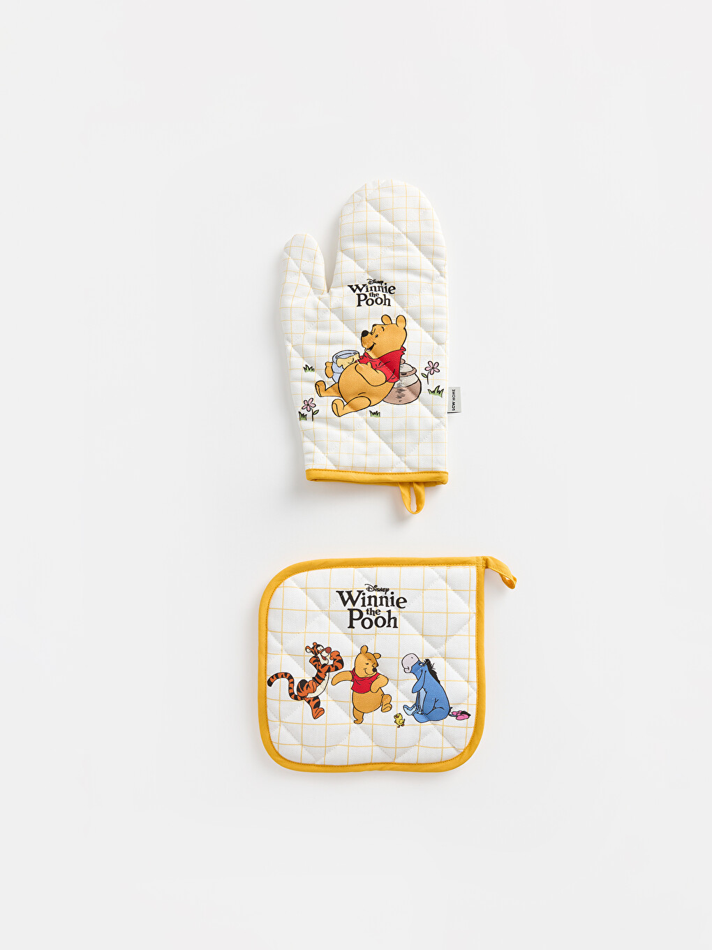 Karışık Winnie The Pooh Baskılı Fırın Eldiveni Ve Tutaç-3