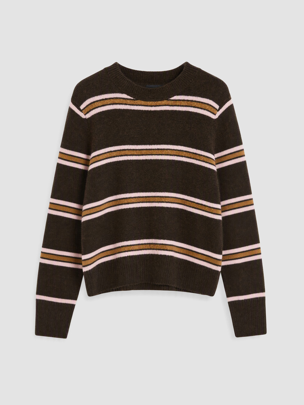 Pull-over En Maille Rayé Pour Femme-4