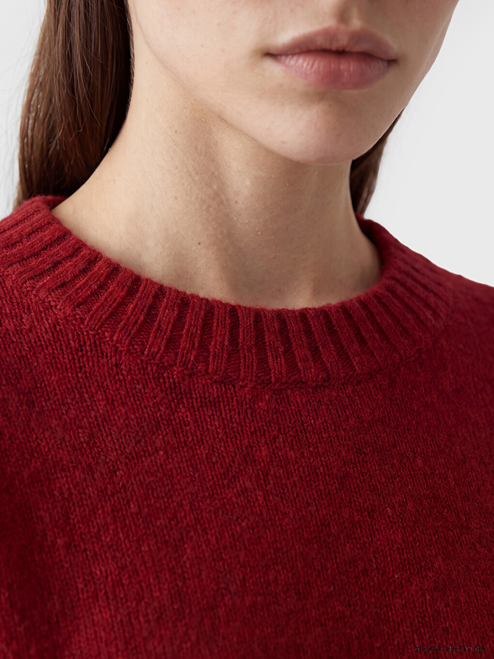 Crew Neck Women's Knitwear Sweater-2