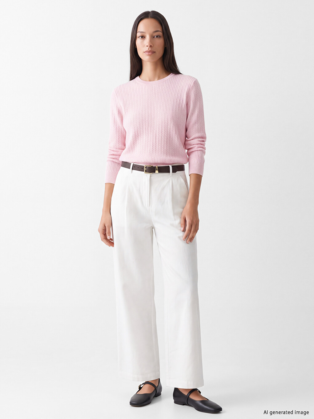 Woman Pink Sweater-1