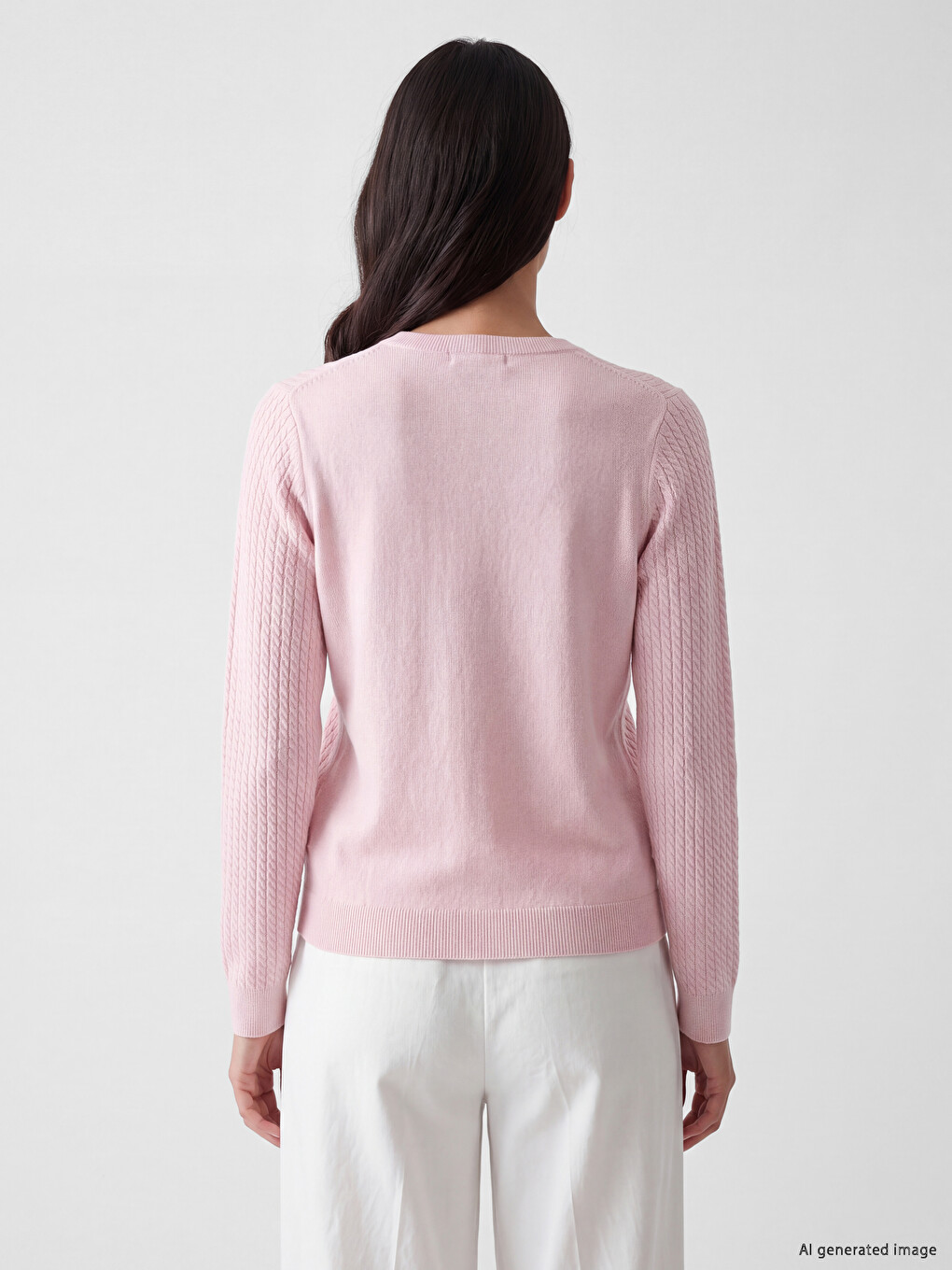 Woman Pink Sweater-3