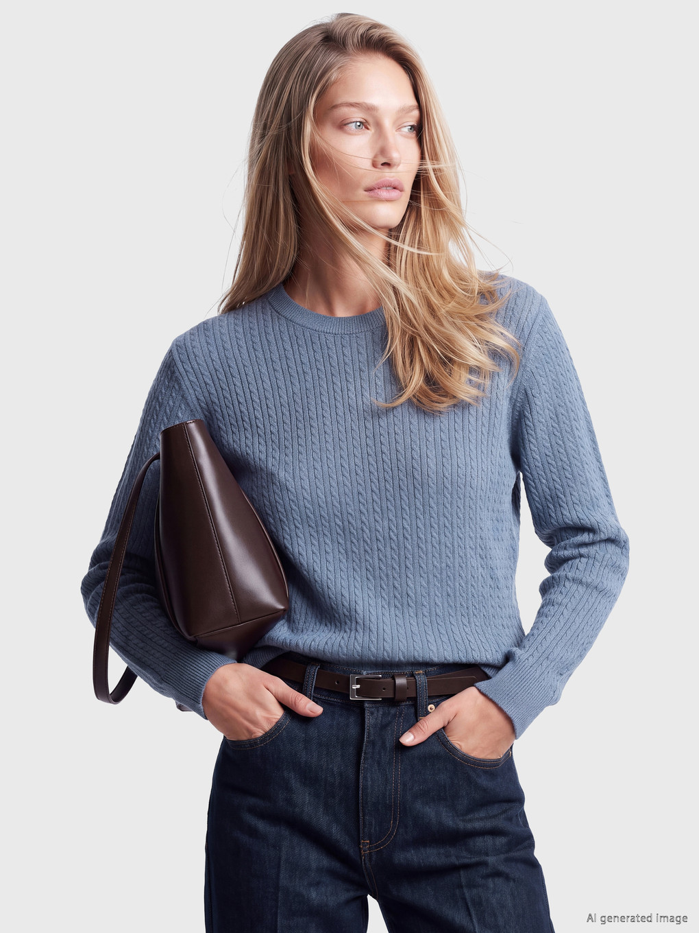 Crew Neck Patterned Women's Knitwear Sweater