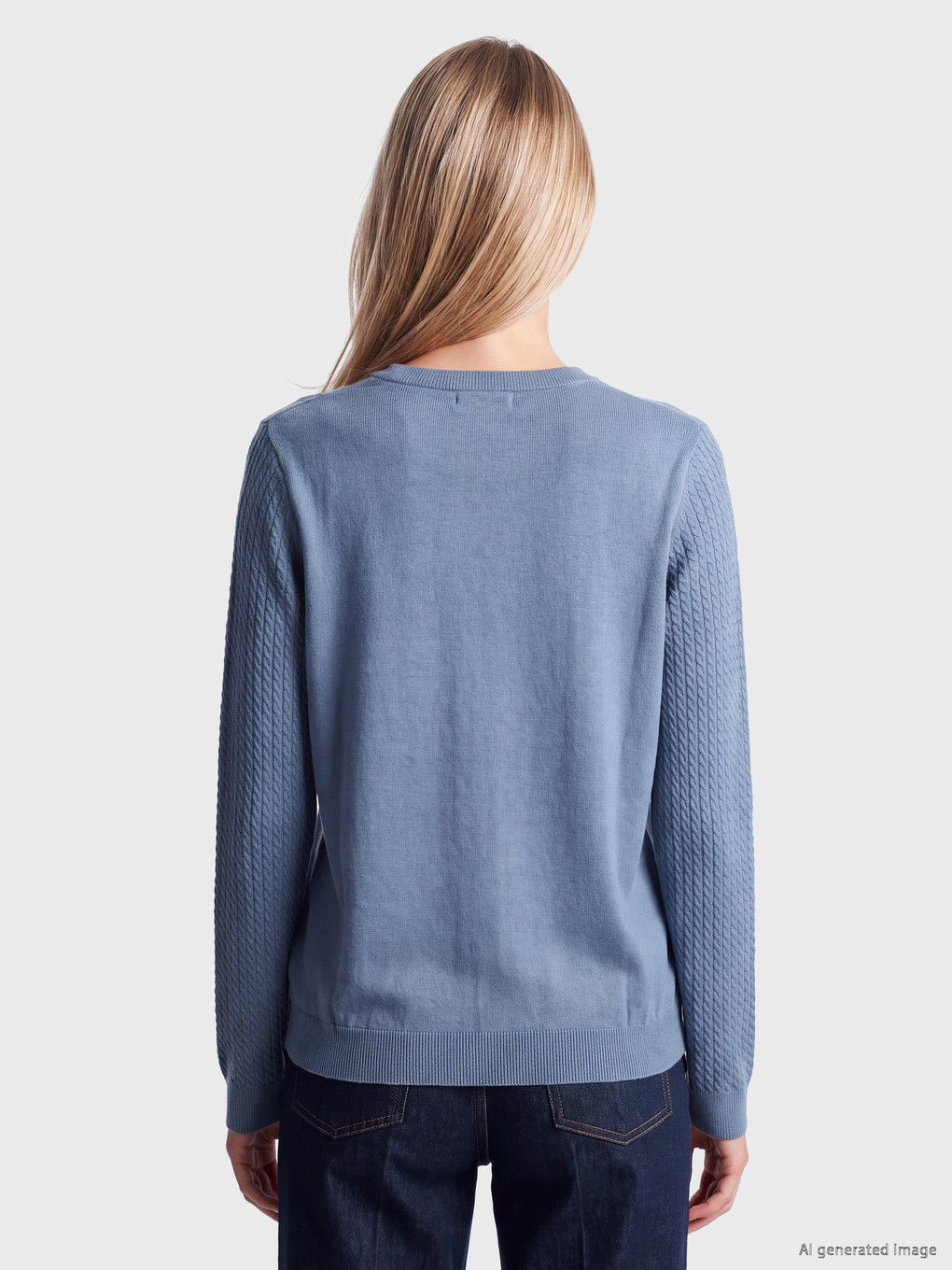 Crew Neck Patterned Women's Knitwear Sweater-4