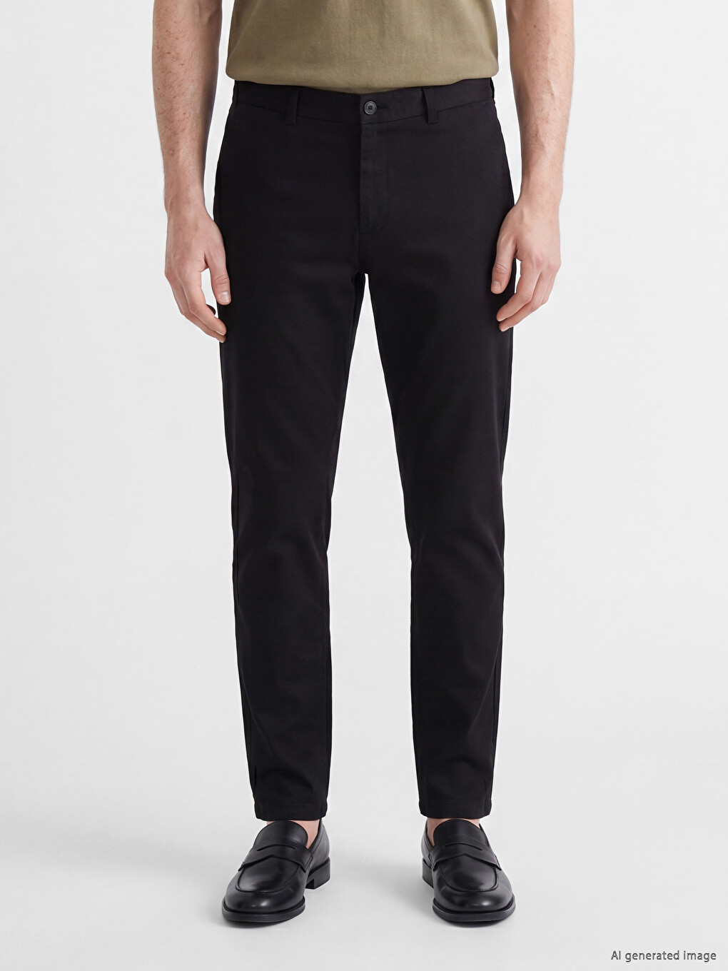 Pantaloni Bărbați Regular Fit din Gabardină-1