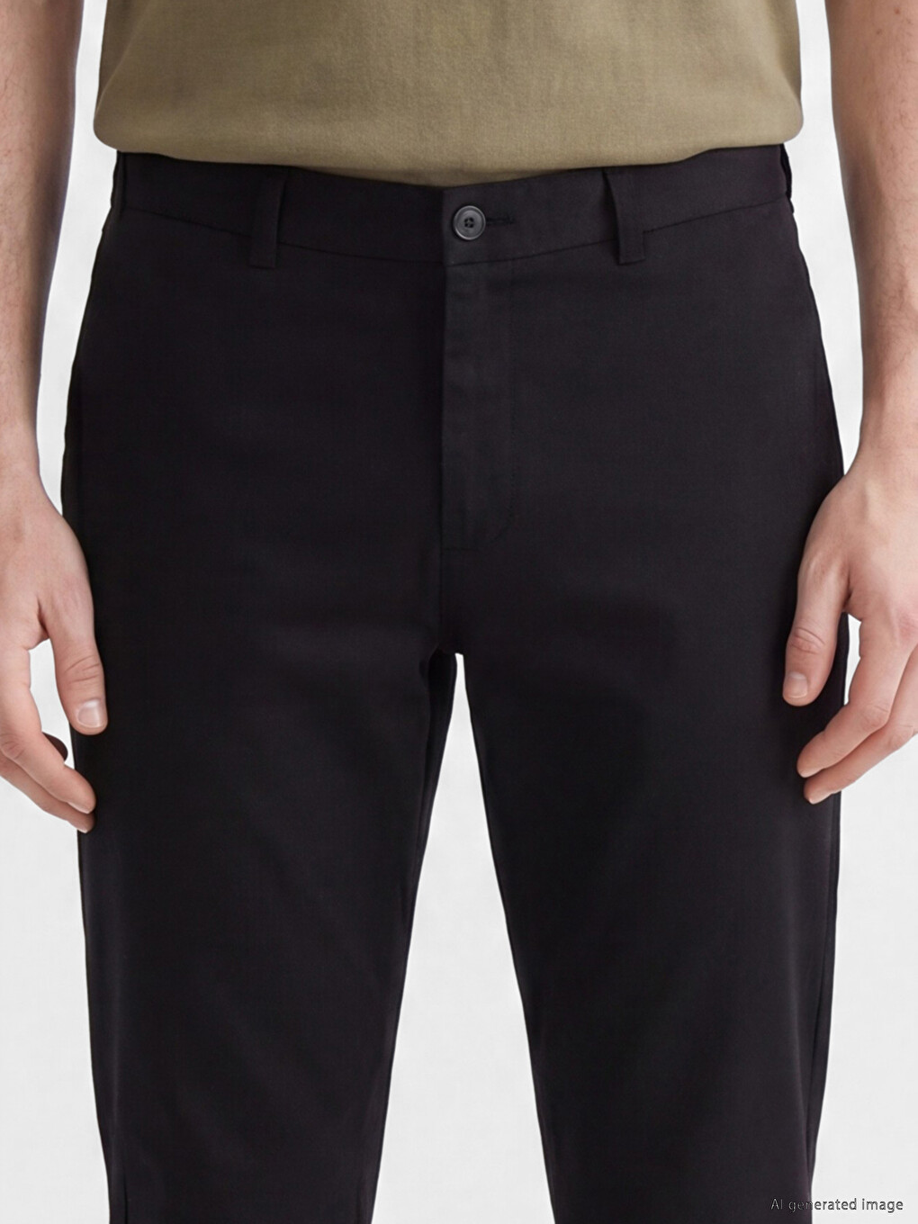 Pantaloni Bărbați Regular Fit din Gabardină-2