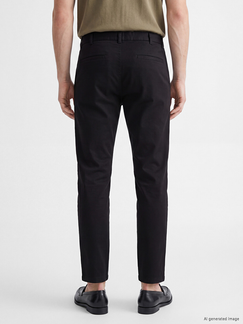 Pantaloni Bărbați Regular Fit din Gabardină-3