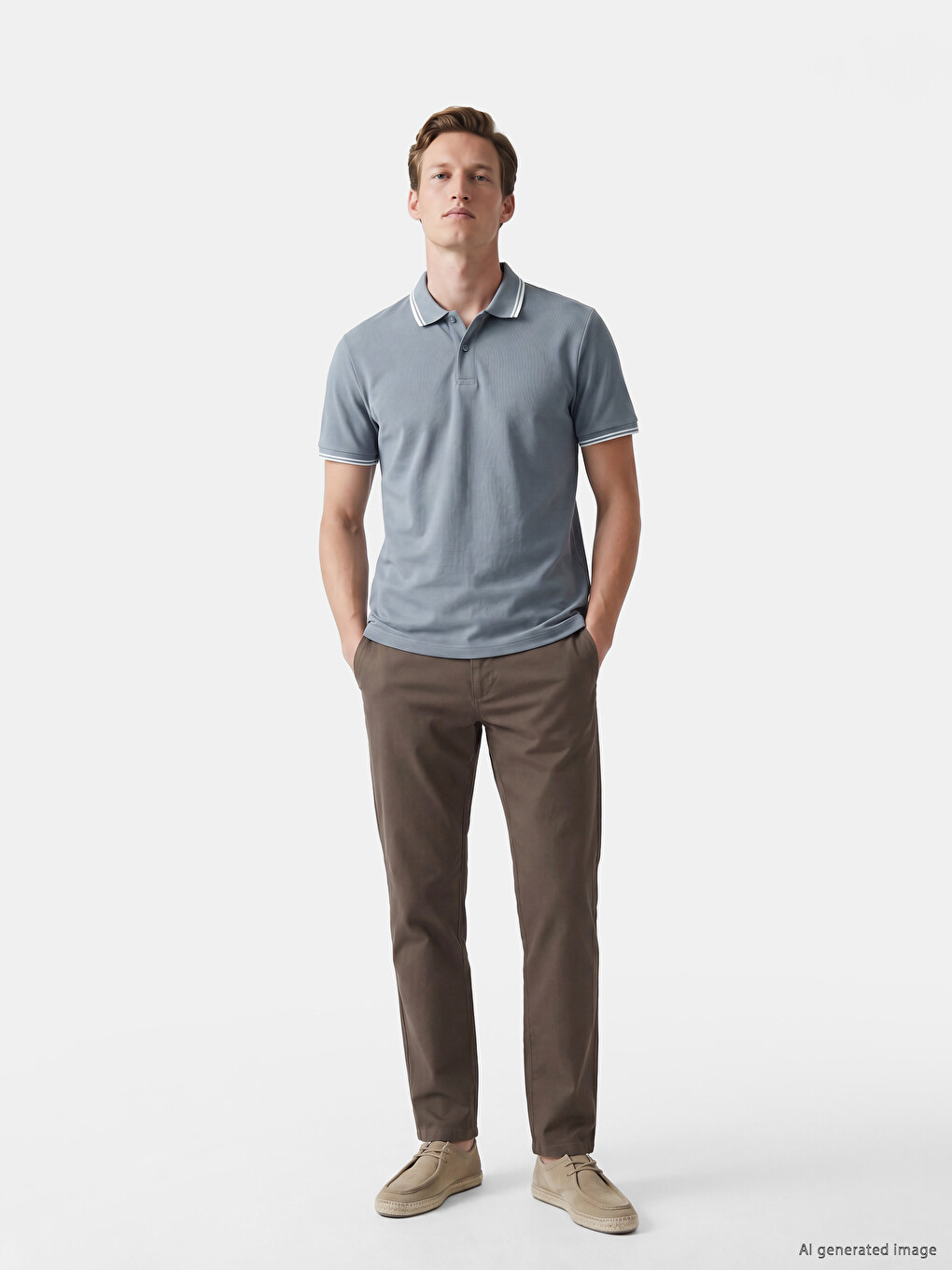 Pantaloni Bărbați Regular Fit din Gabardină
