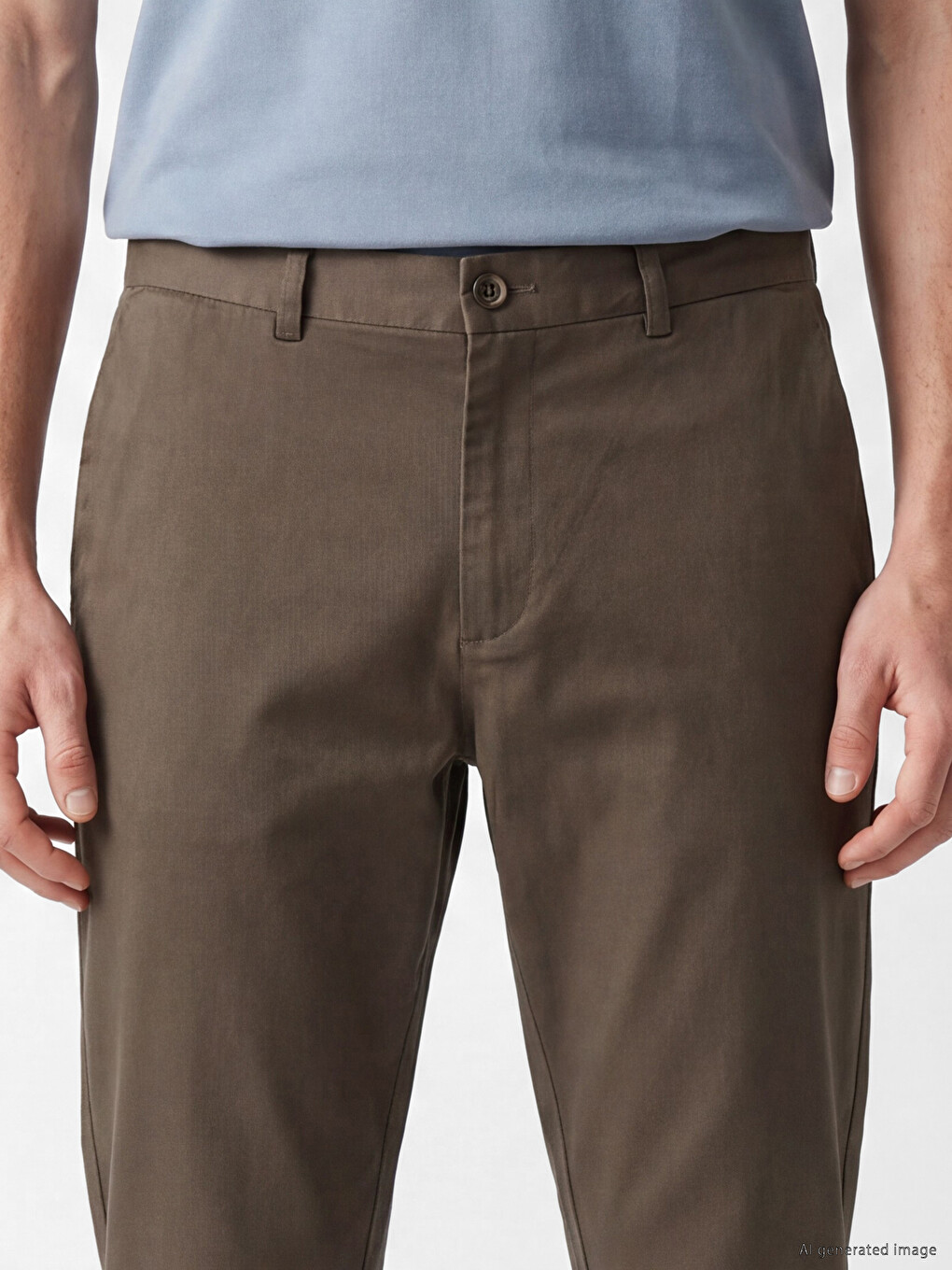 Pantaloni Bărbați Regular Fit din Gabardină-2