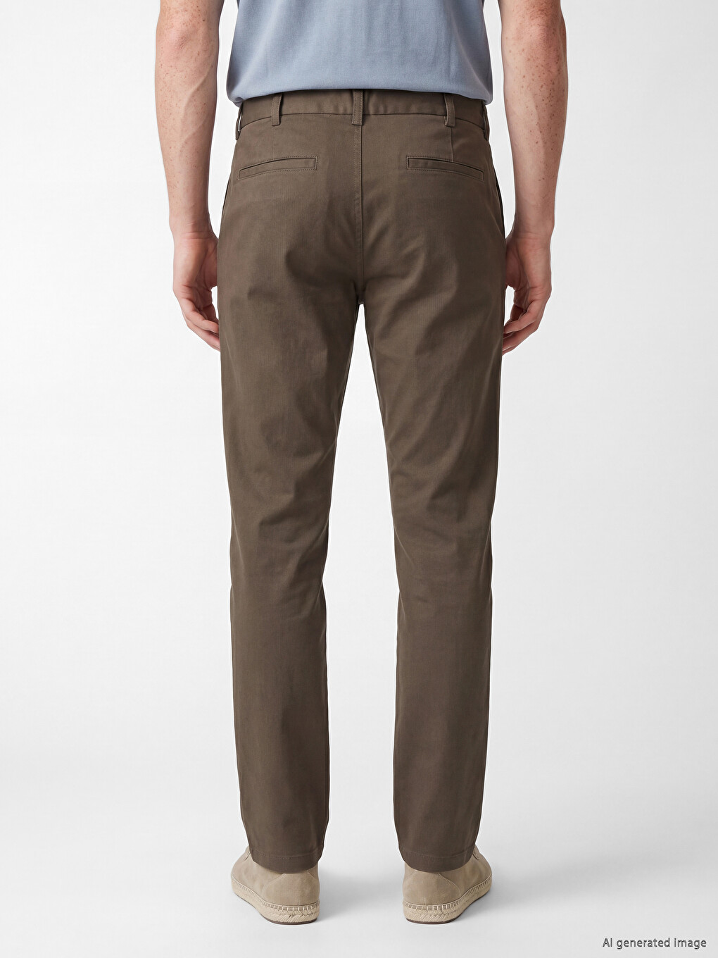 Pantaloni Bărbați Regular Fit din Gabardină-3