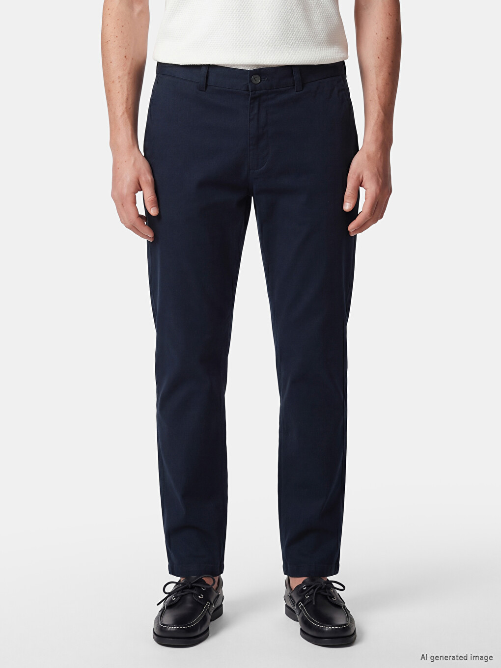 Pantaloni Bărbați Regular Fit din Gabardină-1