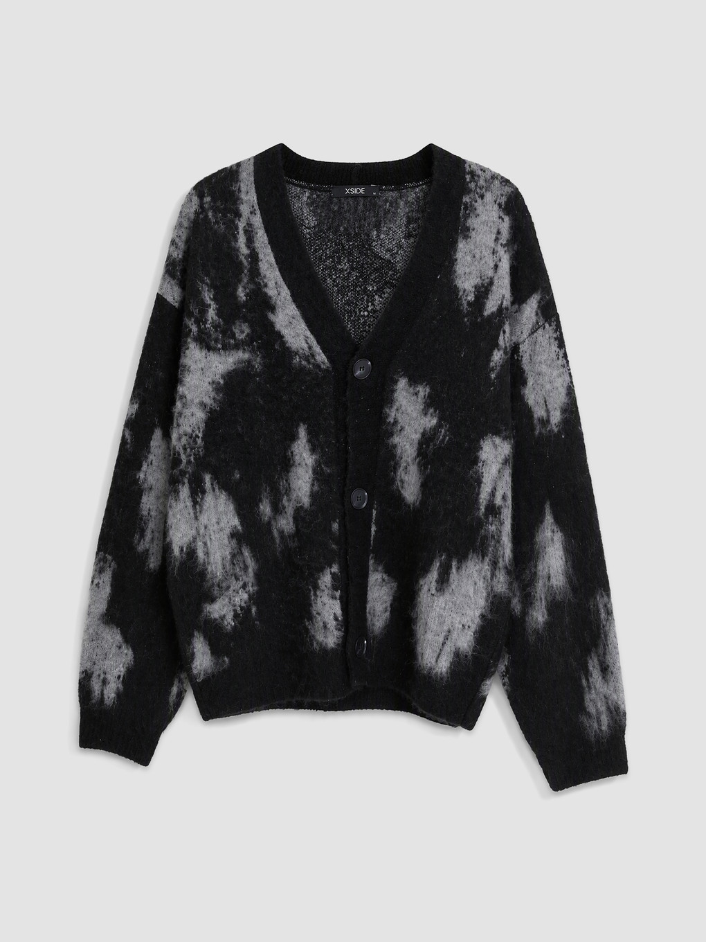 Man Black Cardigan
