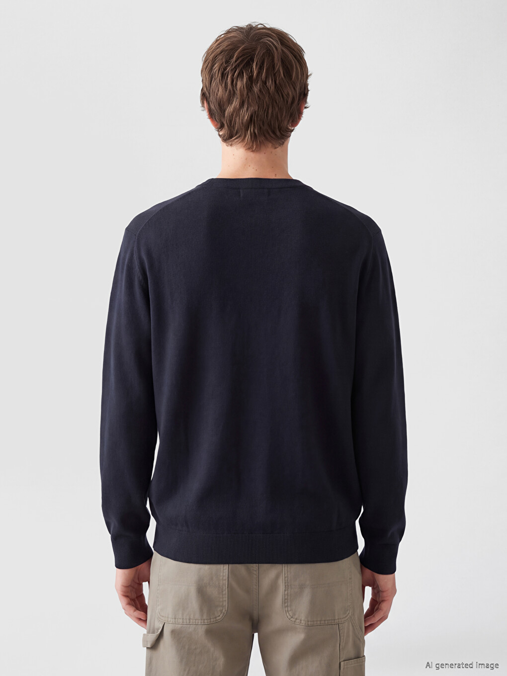 Cardigan Bărbați Standard Fit Cu Decolteu În V-3